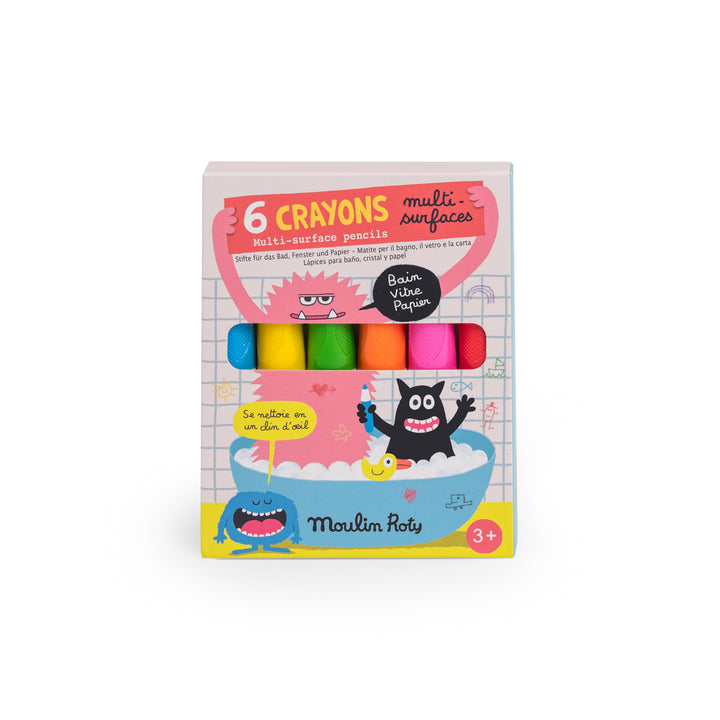 Moulin Roty Bath Crayons – 6 Pack