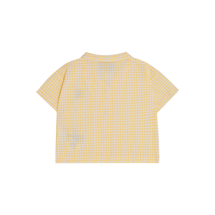 The Campamento Yellow Checked Baby Shirt