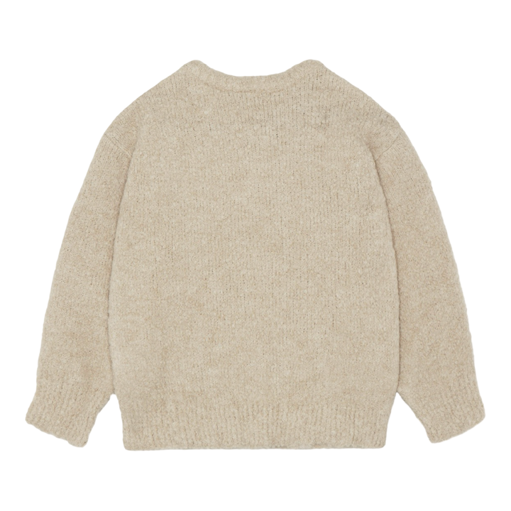 The Campamento Wool Flowers Jumper Ecru