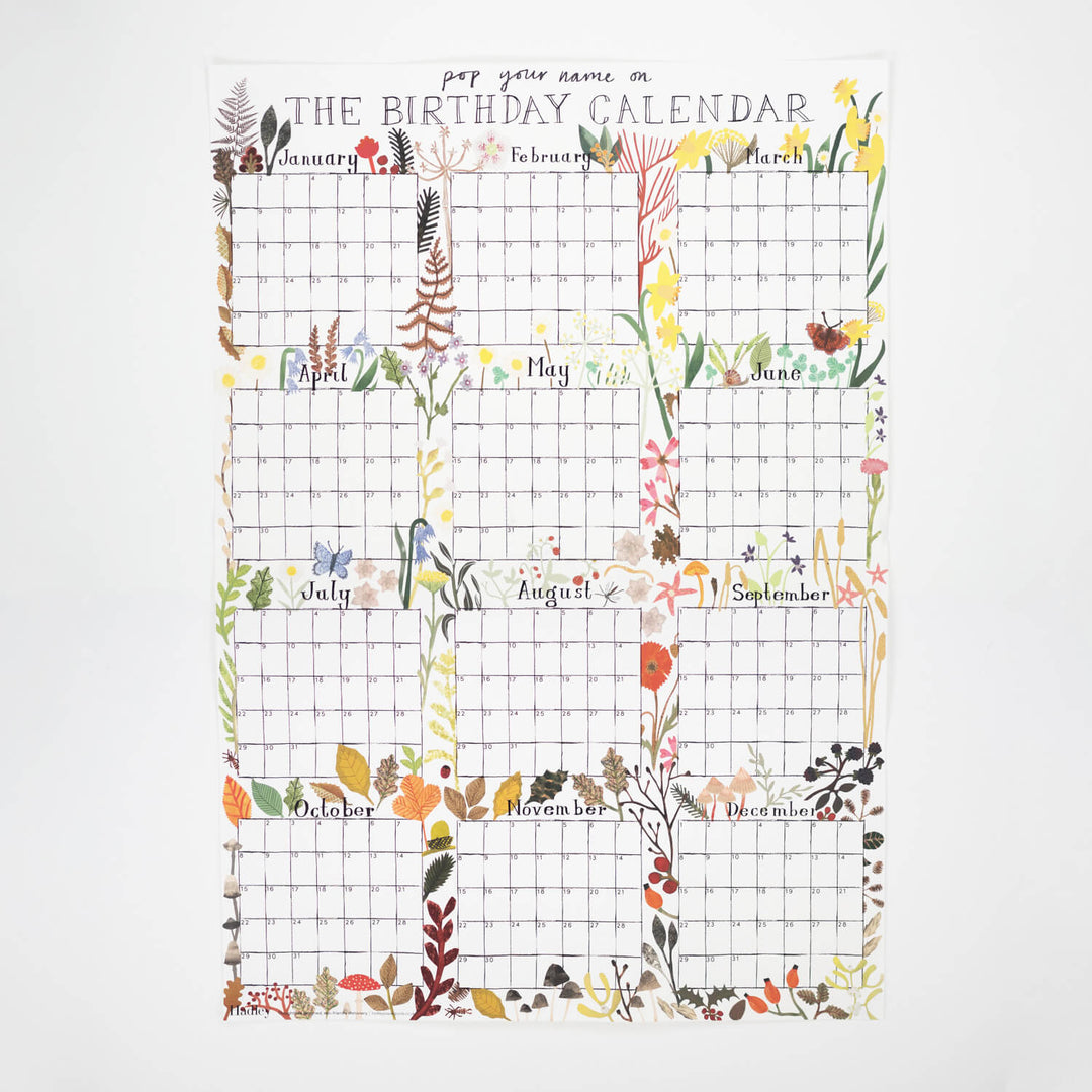 Hadley Birthday Calender
