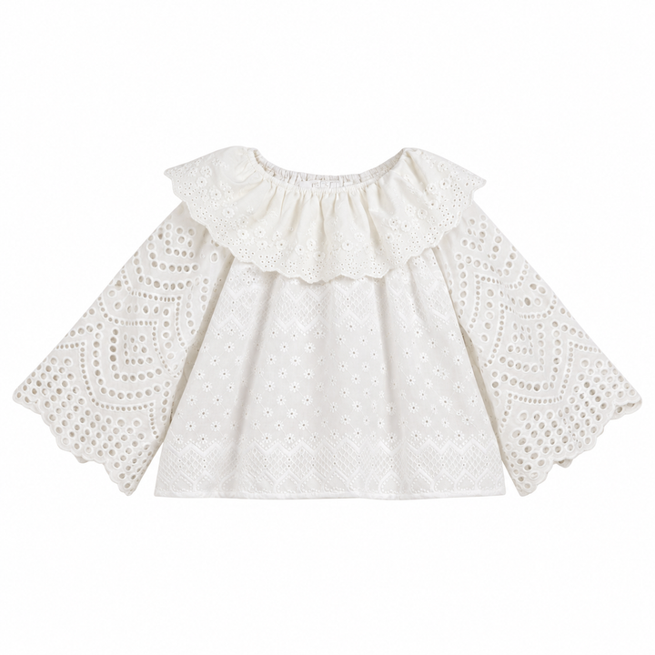 Atelier Zuzu Agnes Blouse Scallop Embroidery