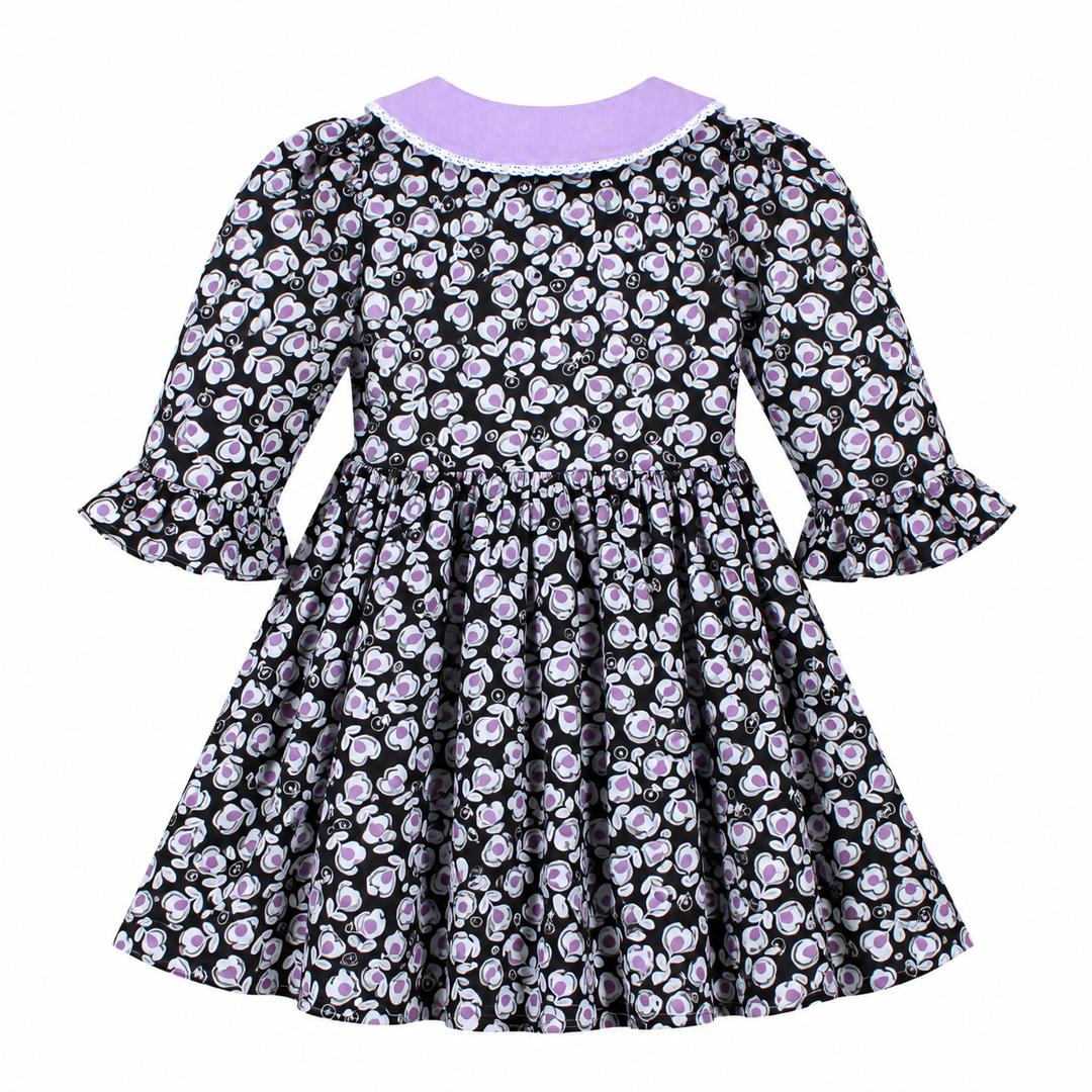 Atelier Zuzu Gwen Dress Noir Floral