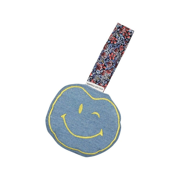 Atelier Pomme Apple Of My Eye Pacifier Cuddle Denim - La Gentile Store