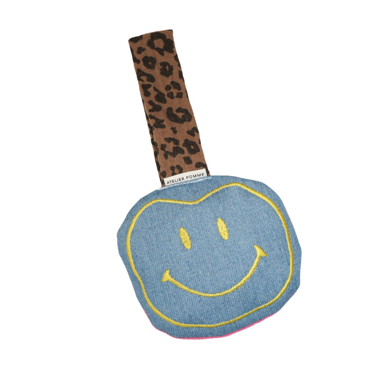 Atelier Pomme Apple Of My Eye Pacifier Cuddle Funky Denim - La Gentile Store