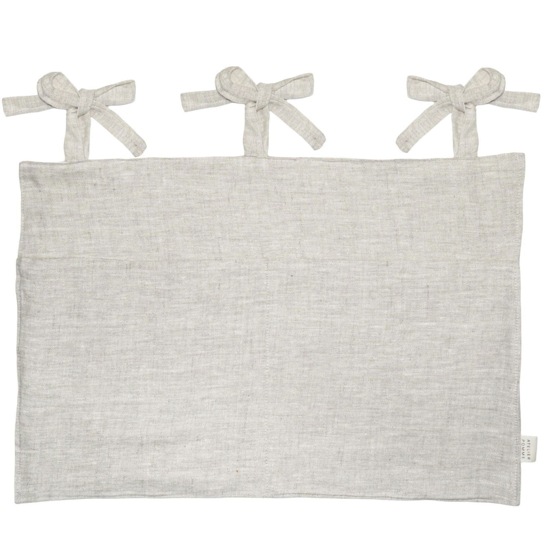 Atelier Pomme Linen Crib Organizer Beige - La Gentile Store