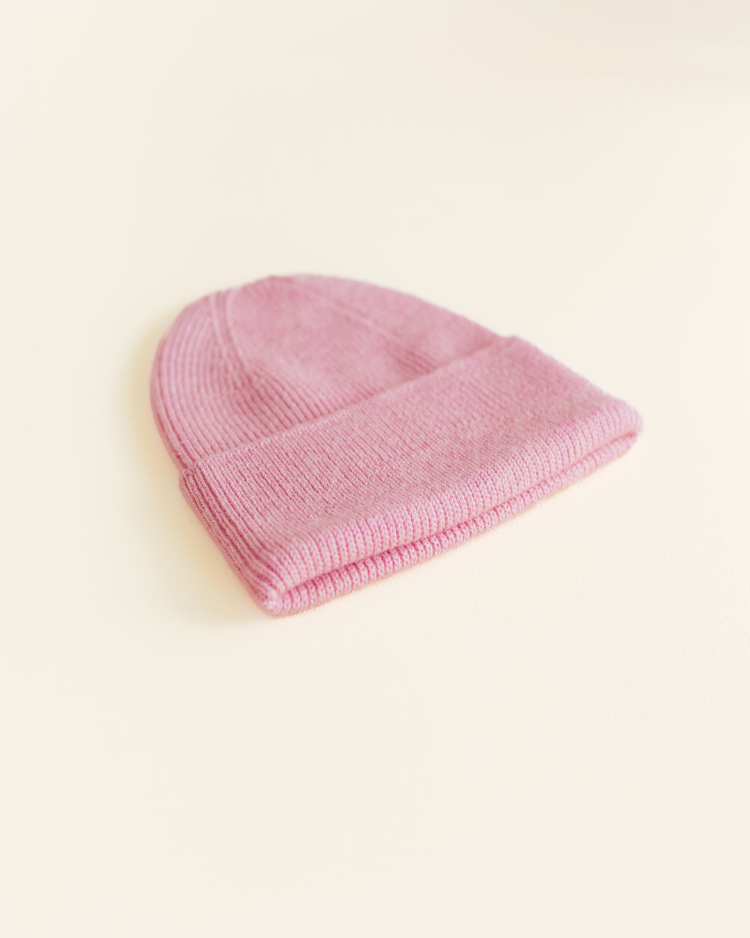 Hvid Fonzie Newborn Beanie Cotton Candy