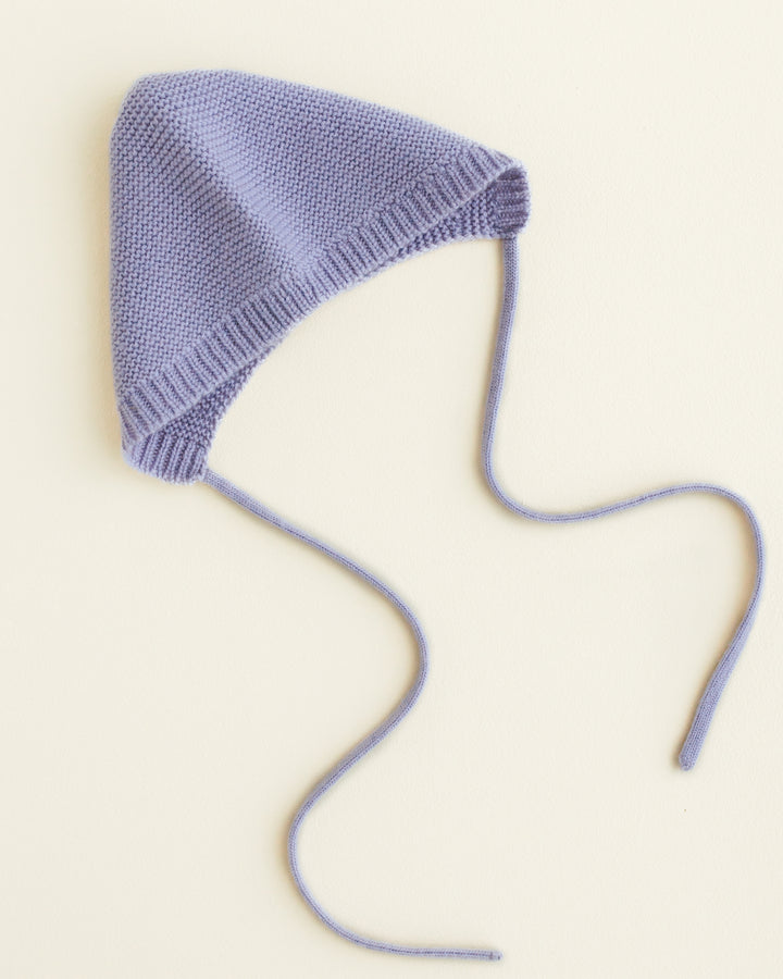 Hvid Newborn Bonnet Dolly Lilac