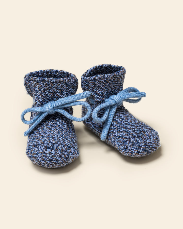 Hvid Booties Happy Melange Blue