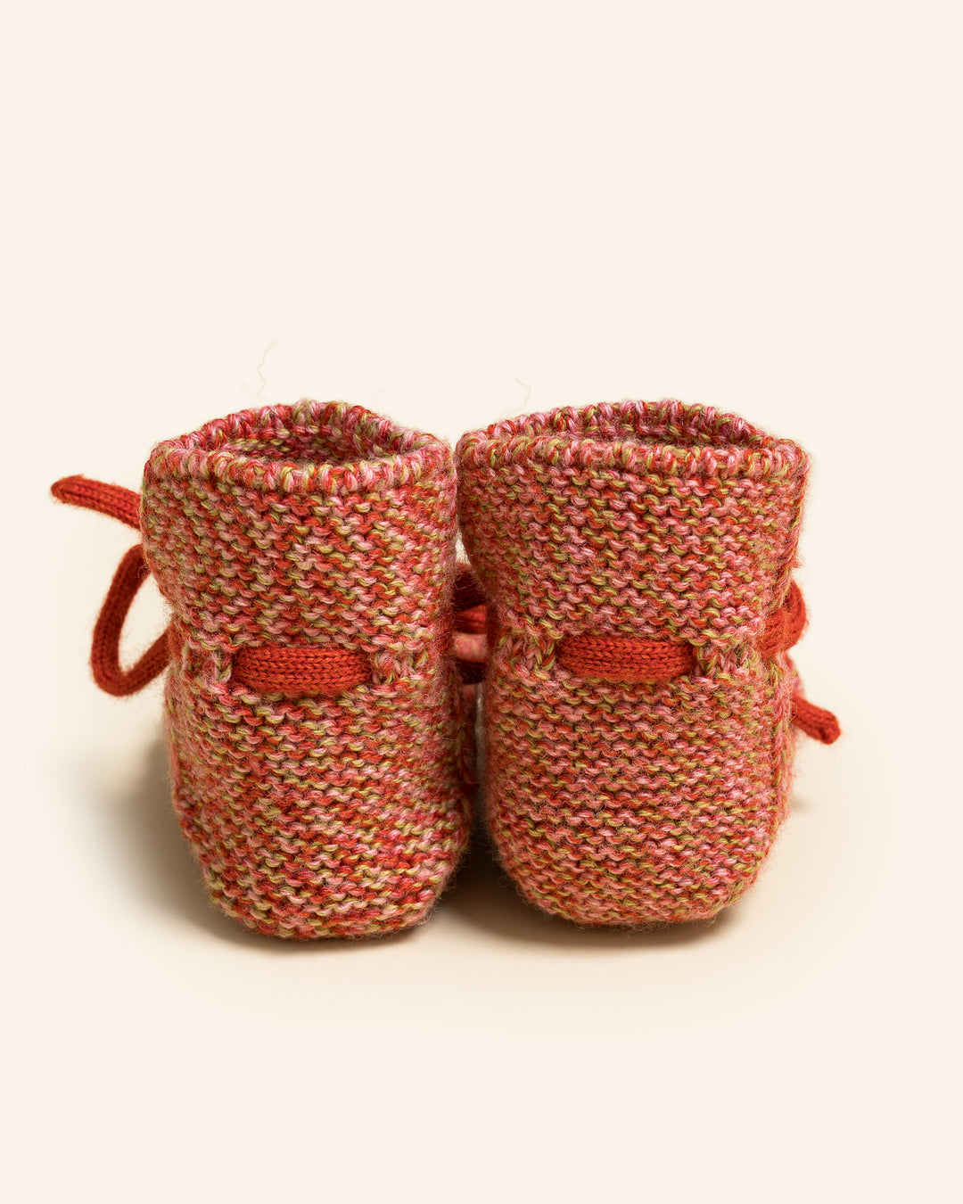Hvid Booties Happy Melange Red