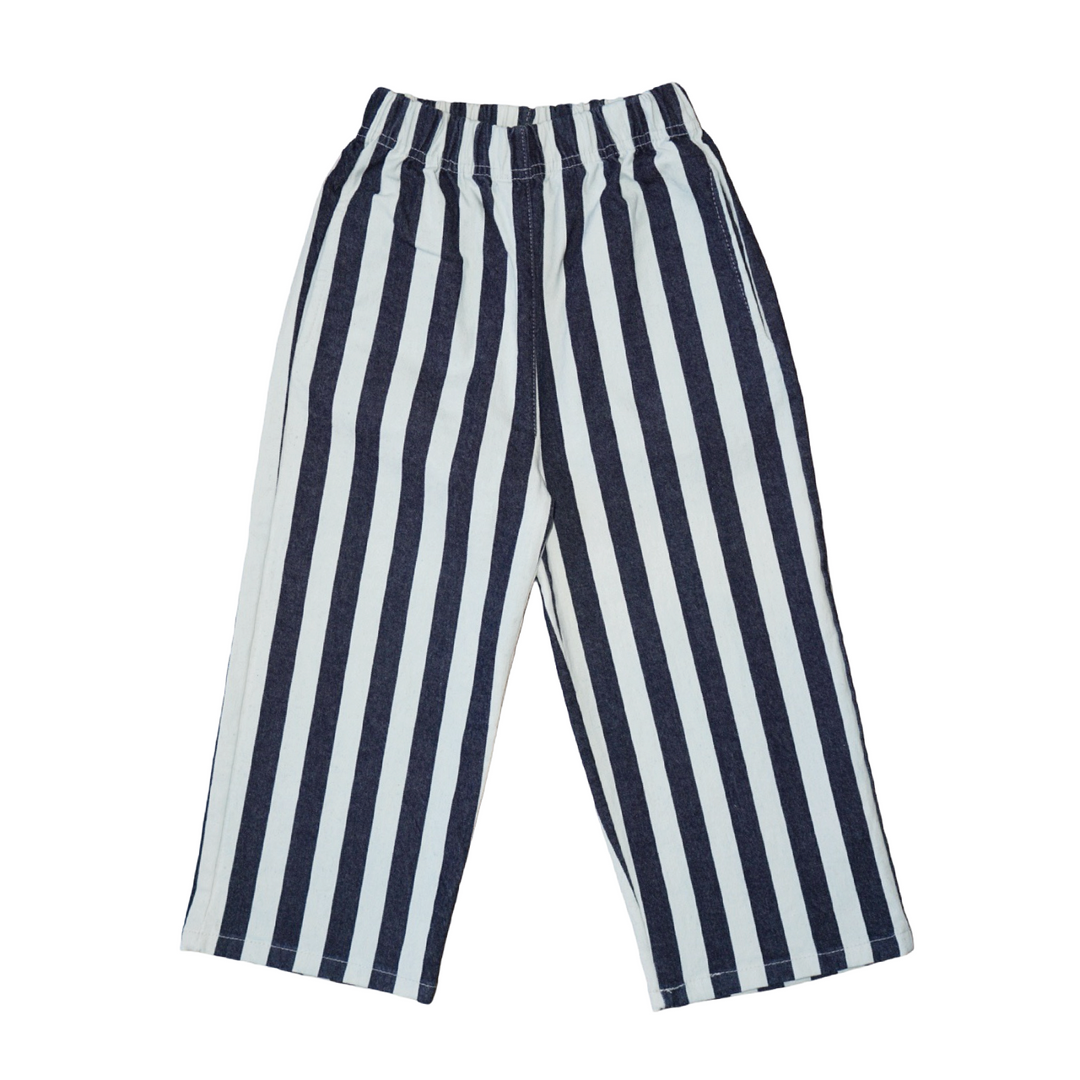 Baggy Striped Pants Denim - La Gentile Store