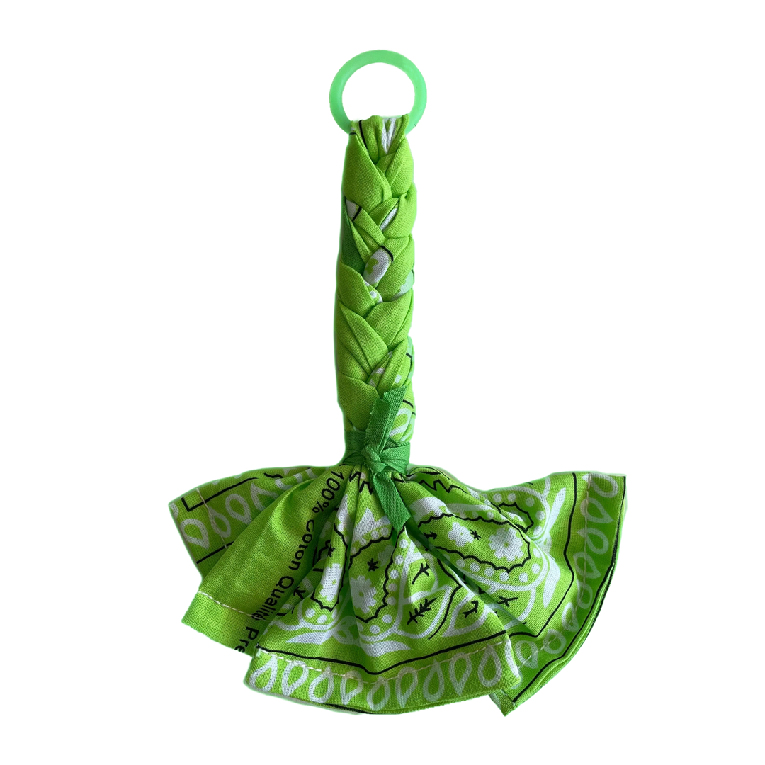 Bandana Pacifier Cord Bright Green - La Gentile Store