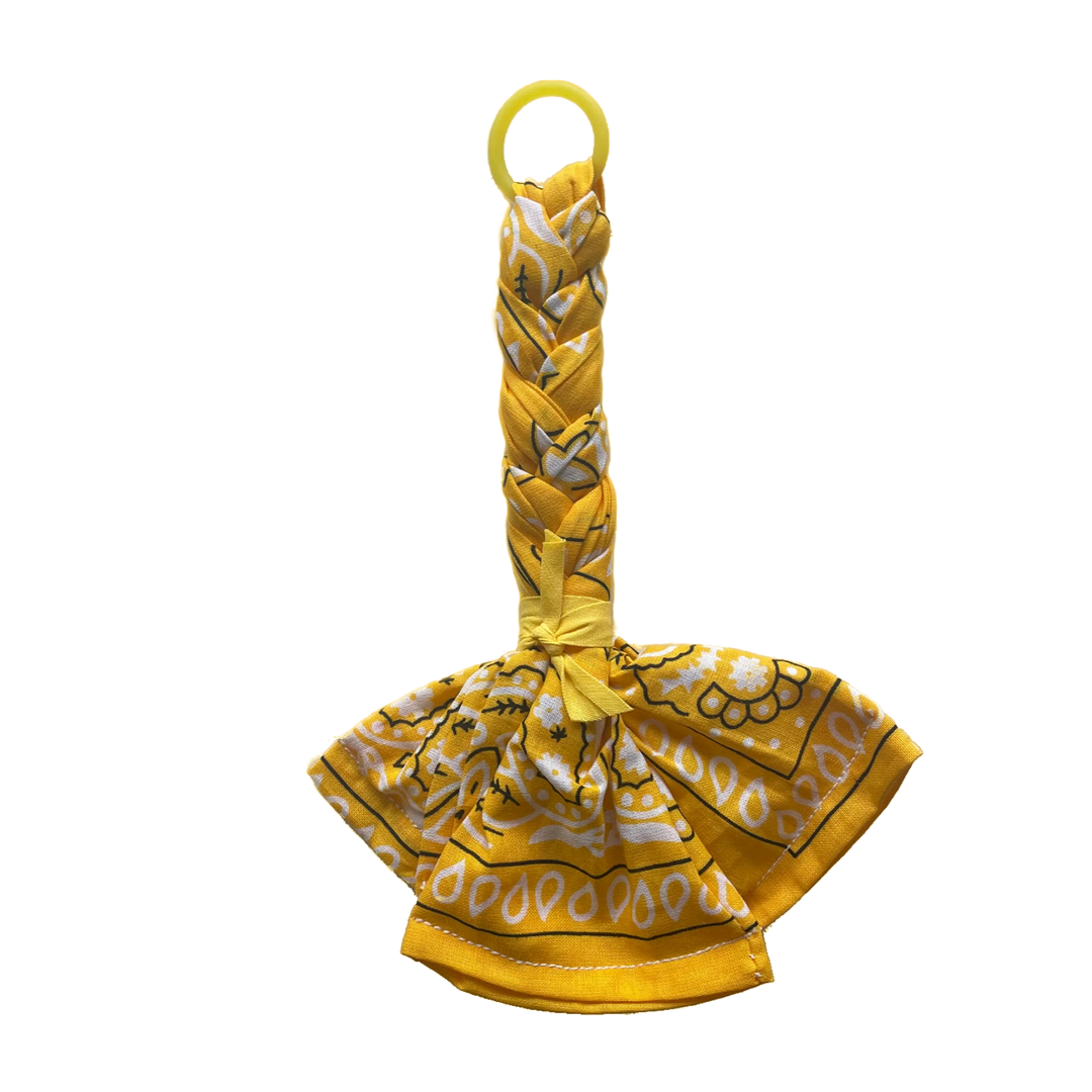 Bandana Pacifier Cord Yellow - La Gentile Store