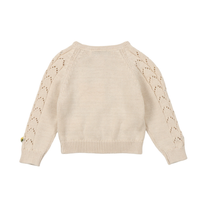 The New Society Canea Baby Cardigan Macadamia