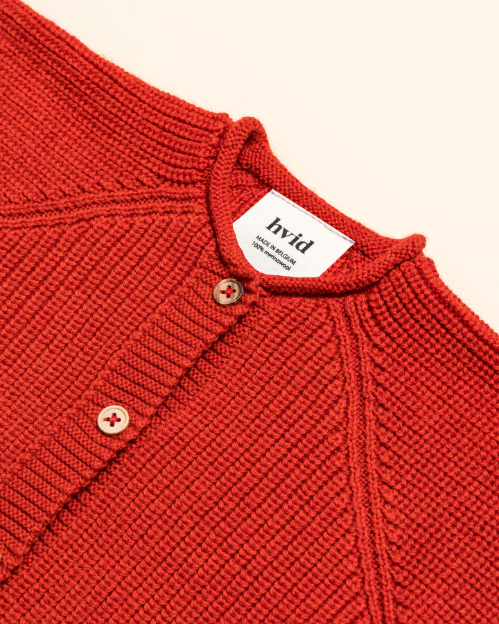 Hvid Cardigan Inga Red