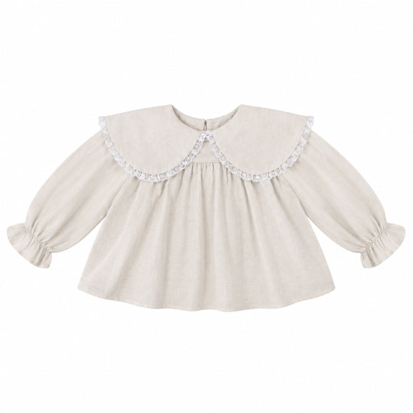 Carlota Suip Ballerina Blouse Antique Sand
