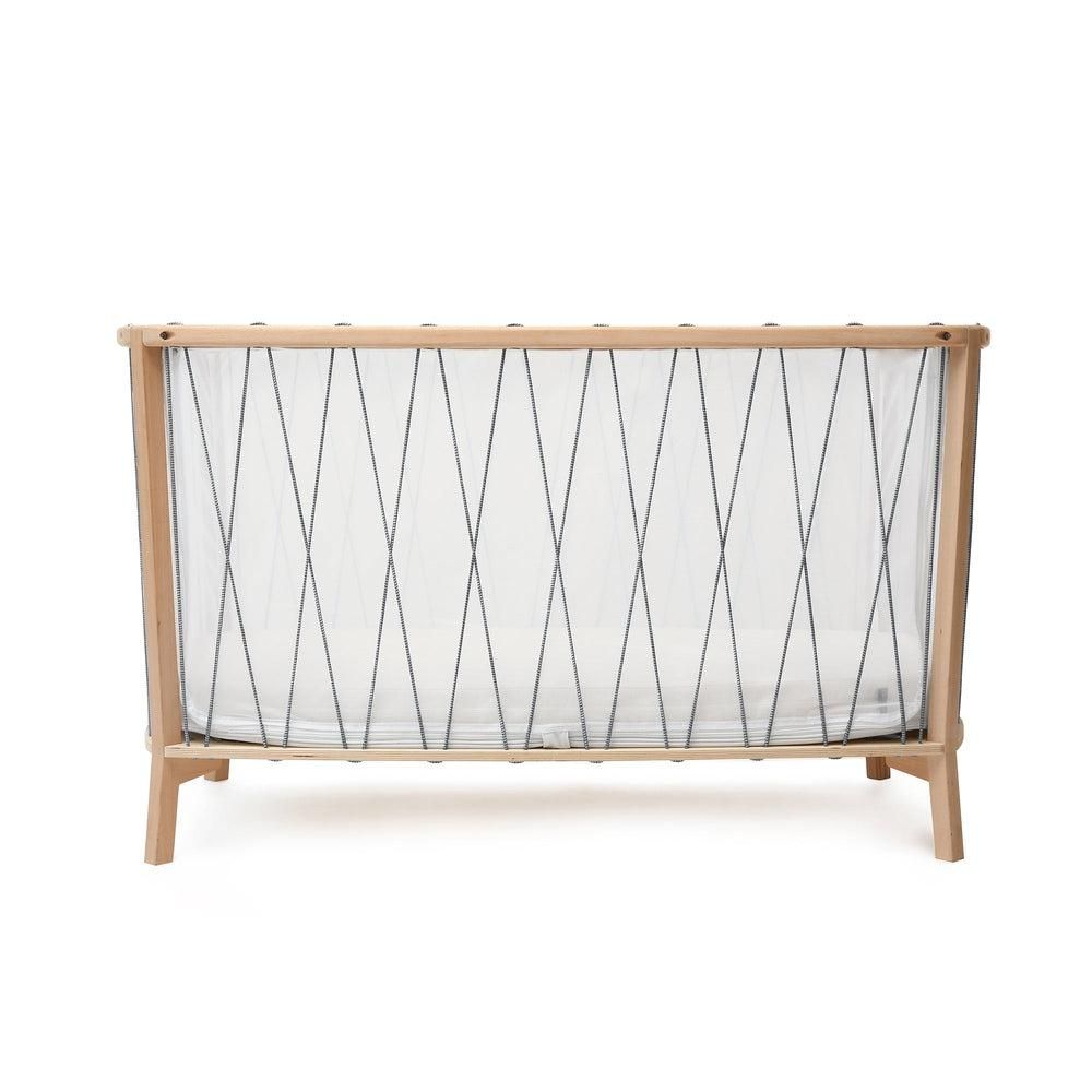 Charlie Crane Kimi Baby Bed Black and White with Mattress - La Gentile Store