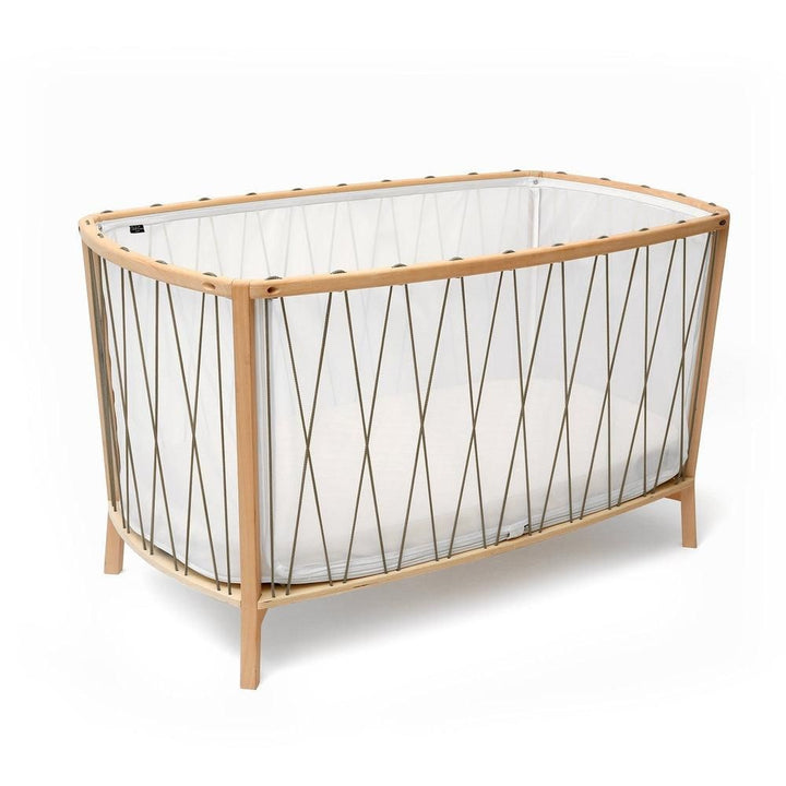 Charlie Crane Kimi Baby Bed Hazelnut with Mattress - La Gentile Store