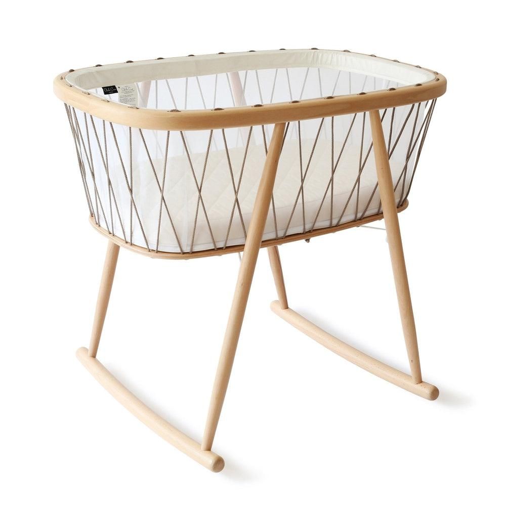 Charlie Crane Kumi Baby Crib Hazelnut with Coco Mattress - La Gentile Store
