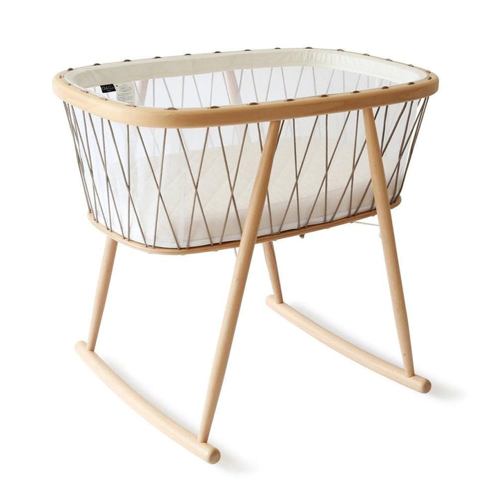 Charlie Crane Kumi Baby Crib Hazelnut with Coco Mattress - La Gentile Store
