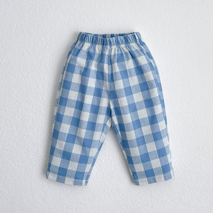 Check Check Pants Sky - La Gentile Store