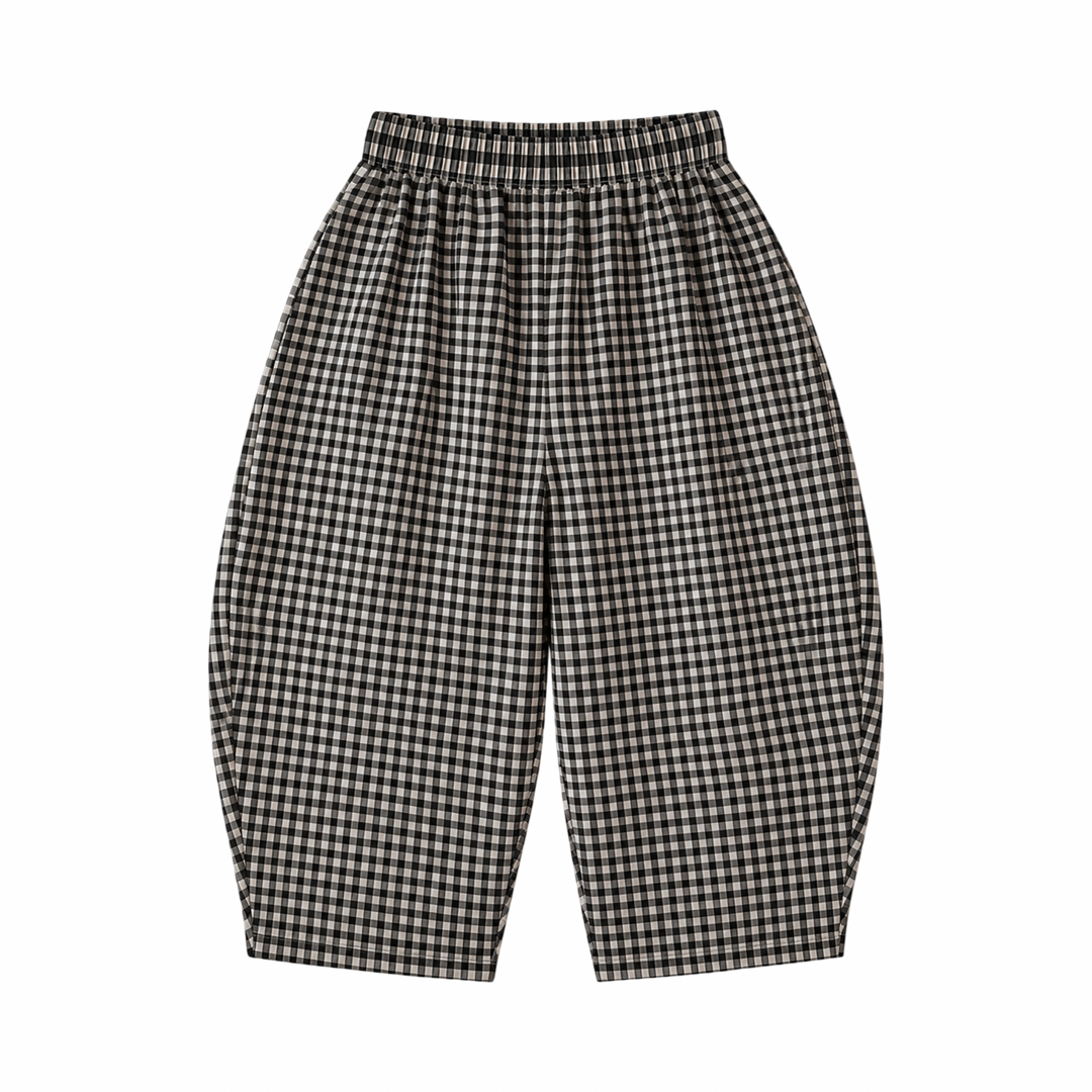 Checked Baggy Broek