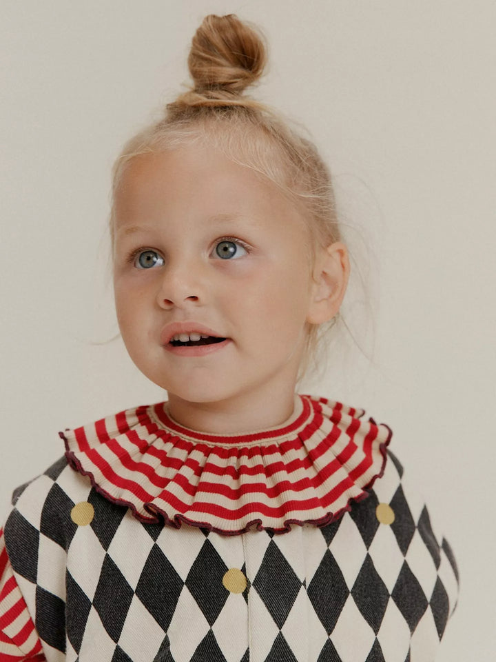 Claude & Co Bobbi Stripe Collar - Crimson