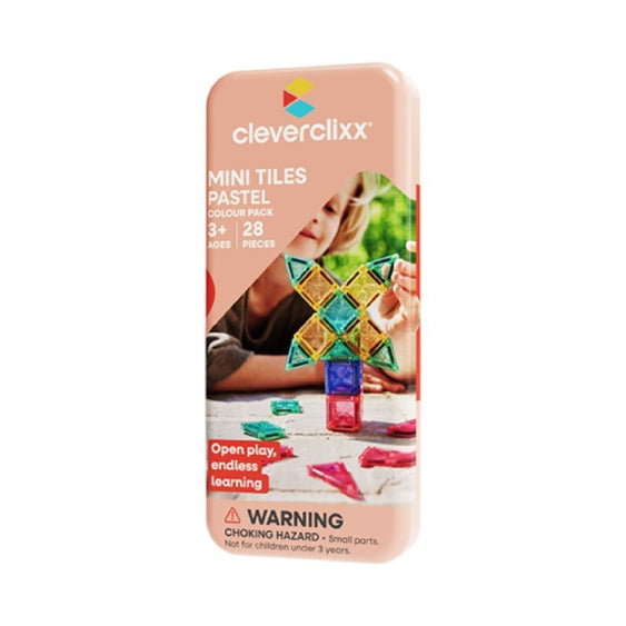 Cleverclixx Mini Tiles Pastel - 28 Pieces
