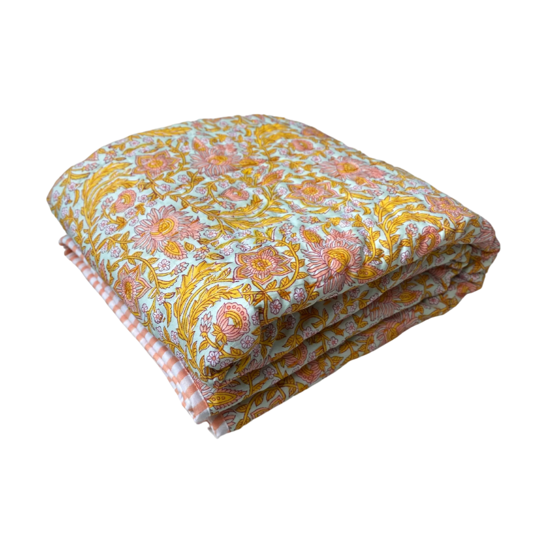 Cotton Baby Blanket Floral Pop - La Gentile Store