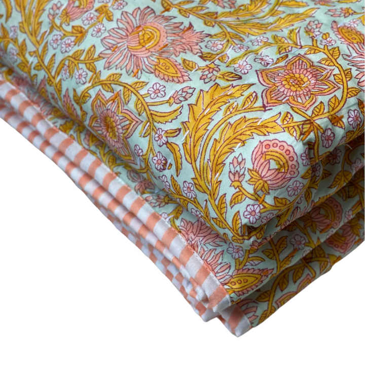 Cotton Baby Blanket Floral Pop - La Gentile Store