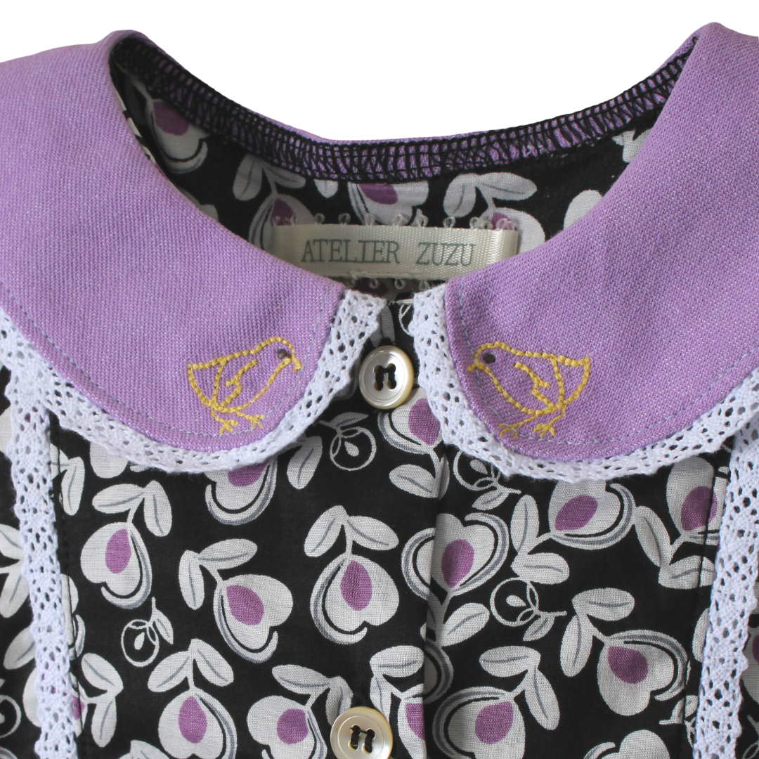 Atelier Zuzu Gwen Dress Noir Floral
