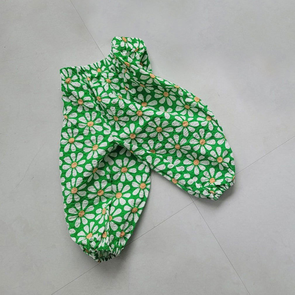 Floral Pants Green - La Gentile Store