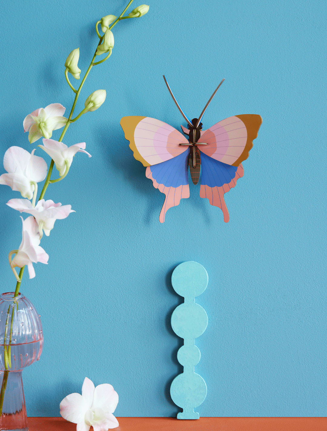 Studio Roof Gold Rim Butterfly Wall Ornament