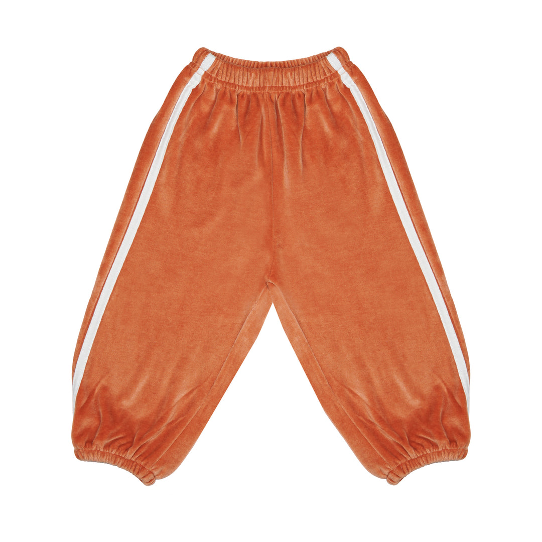 Velour Track Pants Rust