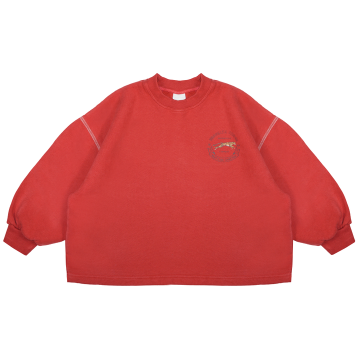 Cheetah Sweatshirt Red