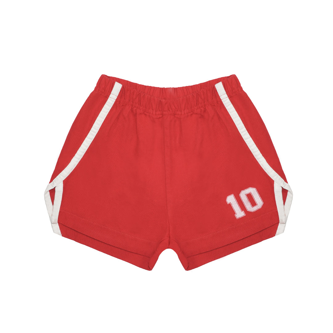 Collage Shorts Red