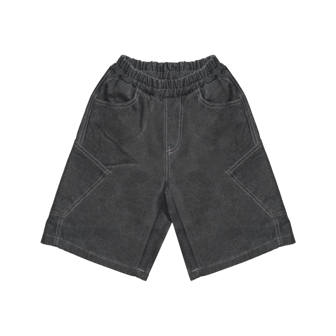 Seam Denim Bermuda Pants