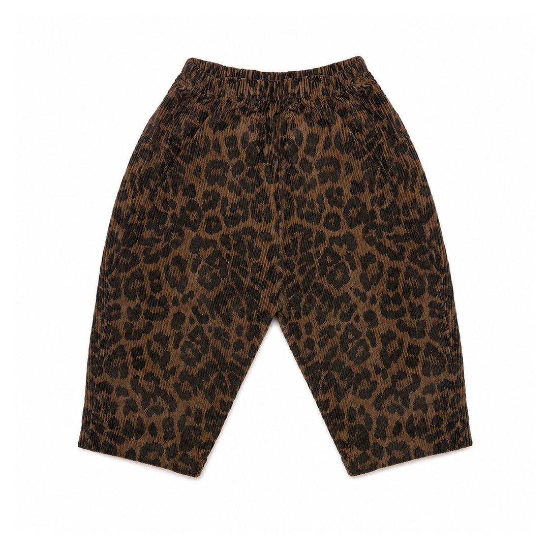 Leopard Corduroy Pants