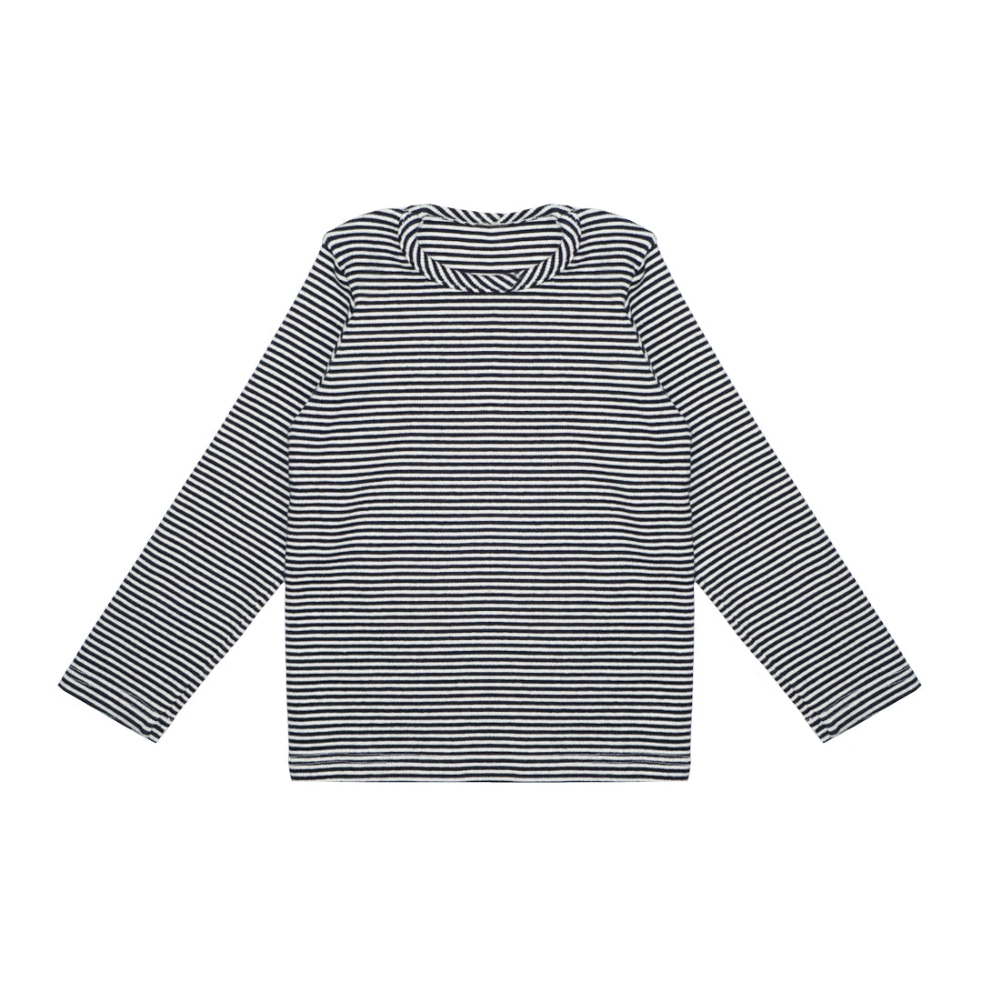 Navy Striped Rib Shirt