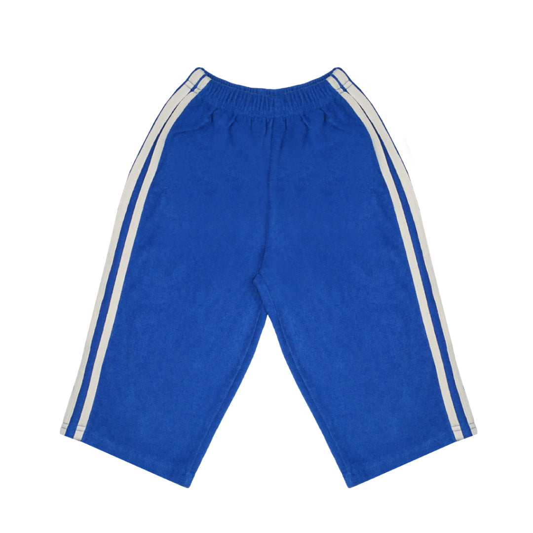 Stripe Terry Pants Cobalt