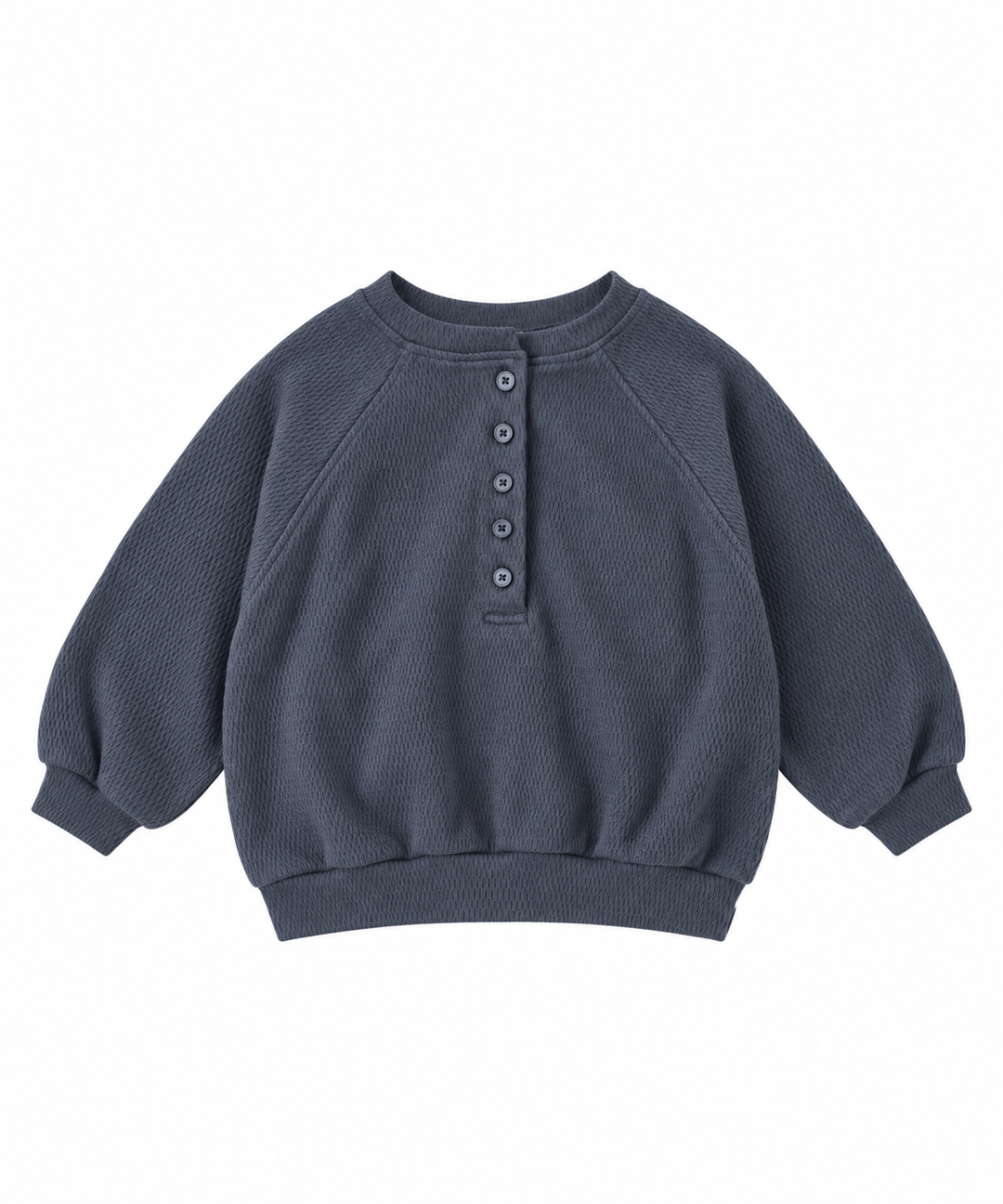Henley Sweatshirt Charcoal