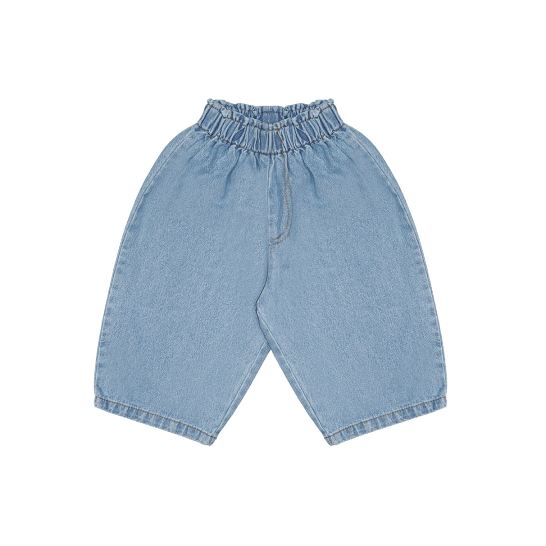 Wide Baby Denim Jeans Light Wash