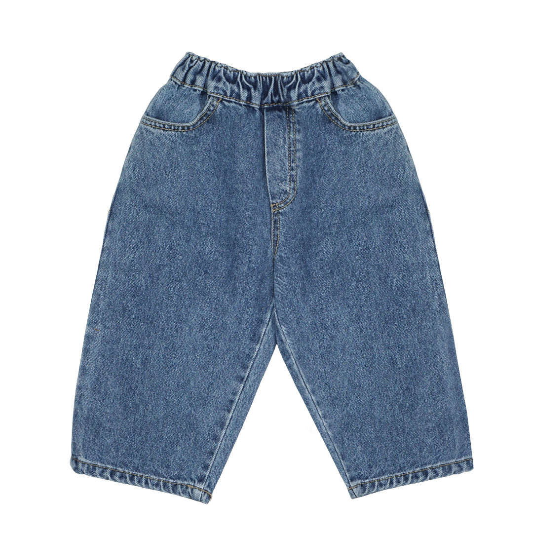 Wide Denim Jeans Blue