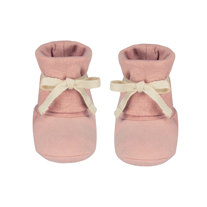 Gray Label Baby Booties Faded Pink