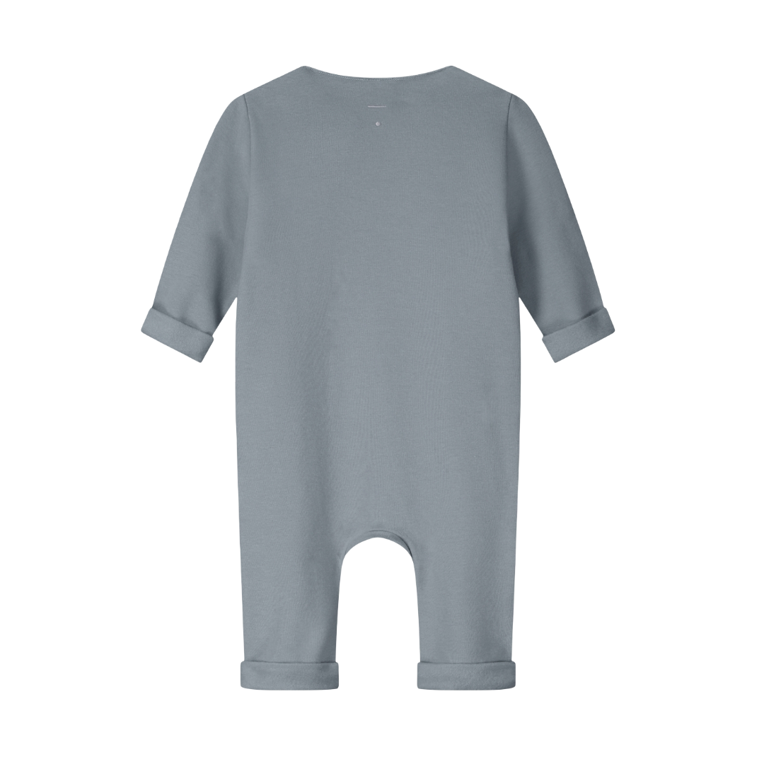 Gray Label Baby Suit with Snaps Stone Gray