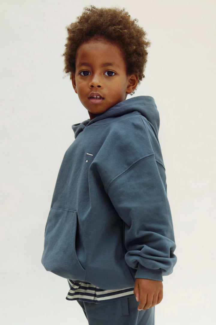 Gray Label Hoodie Blue Grey
