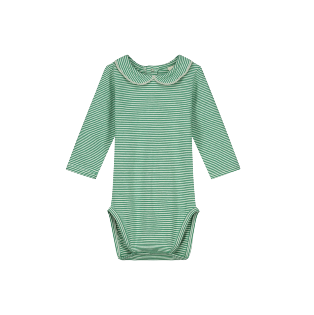 Gray Label Baby Collar Onesie Bright Green - Cream - La Gentile Store