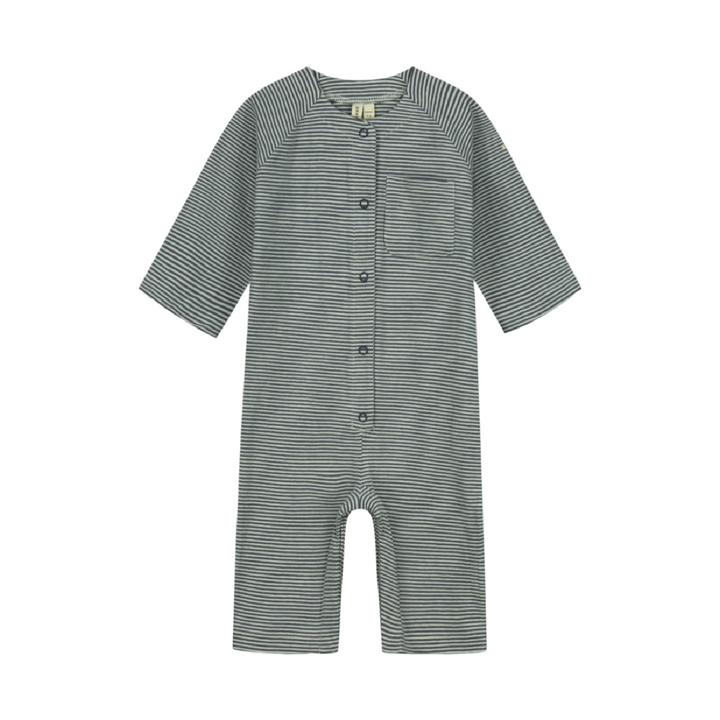 Gray Label Baby Overall Blue Grey - Cream - La Gentile Store