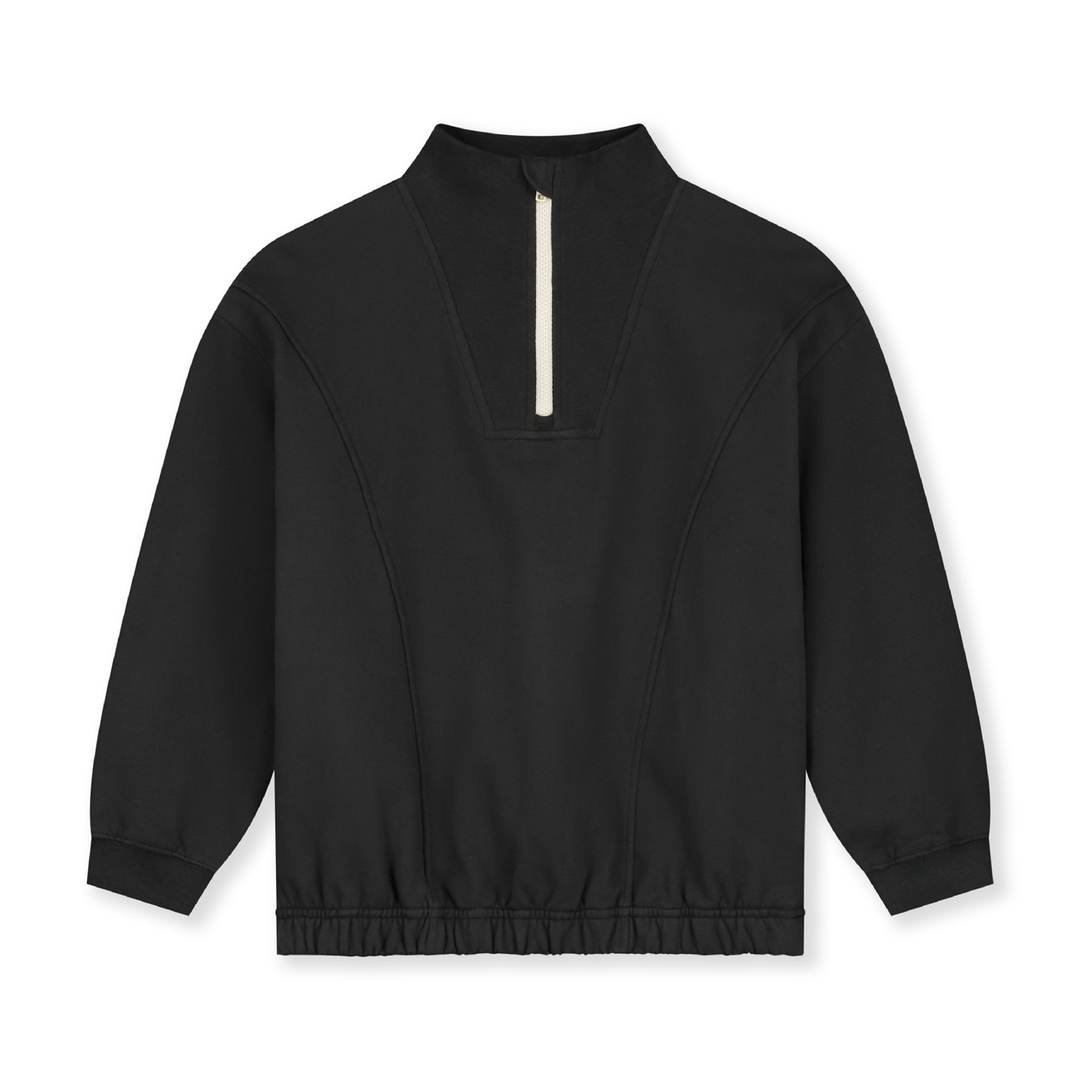 Gray Label Half Zip Jumper Nearly Black - La Gentile Store