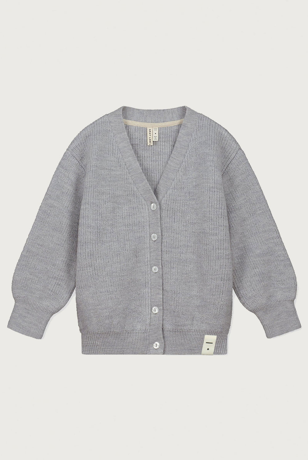 Gray Label Knitted Cardigan Grey Melange - La Gentile Store