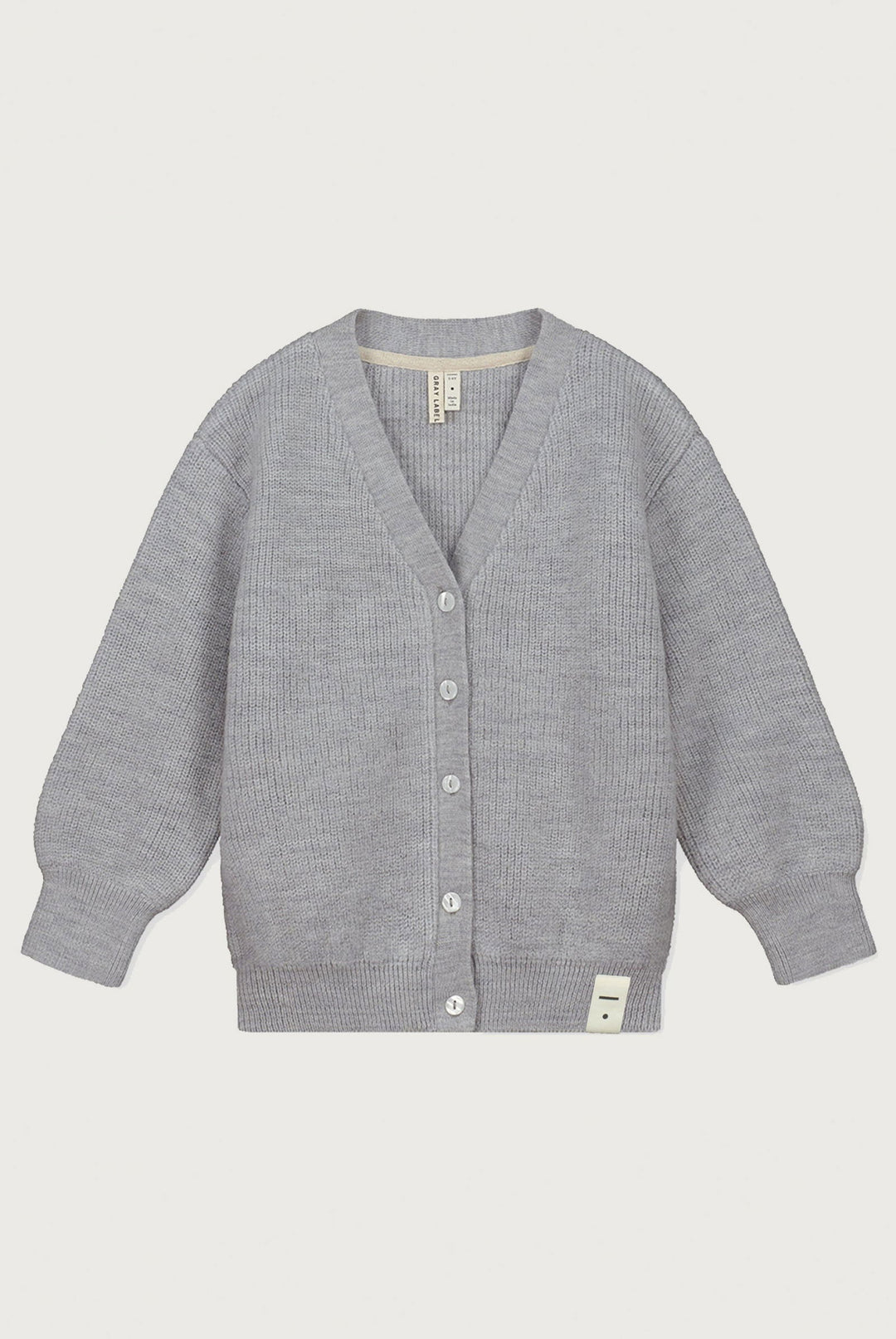 Gray Label Knitted Cardigan Grey Melange - La Gentile Store